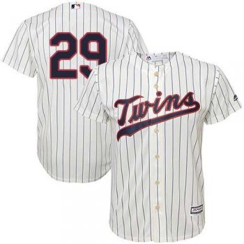 Youth Minnesota Twins #29 Rod Carew Cream Strip Cool Base Stitched MLB Jersey