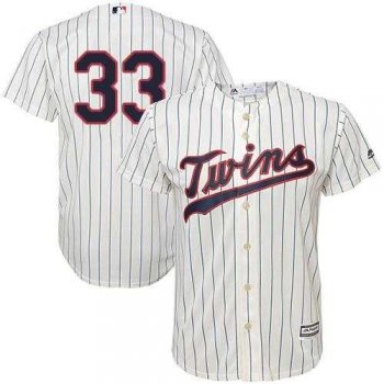 Youth Minnesota Twins #33 Justin Morneau Cream Stitched MLB Jersey