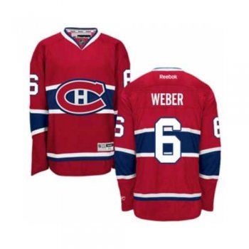 Youth Montreal Canadiens #6 Shea Weber Red Home NHL Jersey