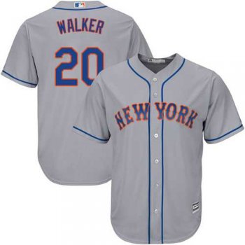 Youth New York Mets #20 Neil Walker Grey Cool Base Stitched MLB Jersey