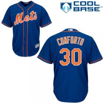 Youth New York Mets #30 Michael Conforto Blue Cool Base Stitched MLB Jersey