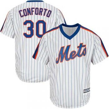 Youth New York Mets #30 Michael Conforto White(Blue Strip) Alternate Cool Base Stitched MLB Jersey