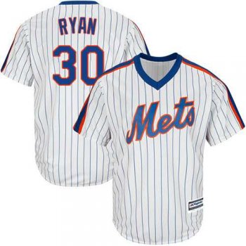 Youth New York Mets #30 Nolan Ryan White(Blue Strip) Alternate Cool Base Stitched MLB Jersey