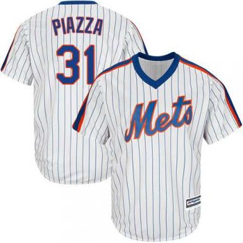 Youth New York Mets #31 Mike Piazza White(Blue Strip) Alternate Cool Base Stitched MLB Jersey