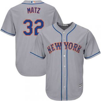 Youth New York Mets #32 Steven Matz Grey Cool Base Stitched MLB Jersey