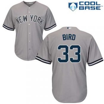 Youth New York Yankees #33 Greg Bird Grey Cool Base Stitched MLB Jersey