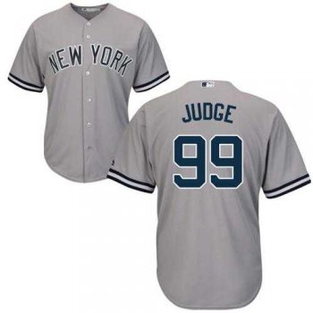 Youth New York Yankees #99 Aaron Judge Grey Cool Base Stitched MLB Jersey