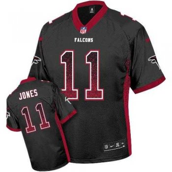 Nike Atlanta Falcons #11 Julio Jones Black Alternate Stitched NFL Elite Drift Fashion Jersey