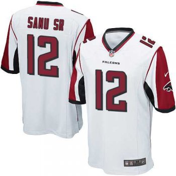 Youth Nike Atlanta Falcons #12 Mohamed Sanu Sr White Stitched NFL Elite Jersey