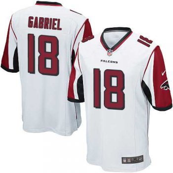 Youth Nike Atlanta Falcons #18 Taylor Gabriel White Stitched NFL Elite Jersey