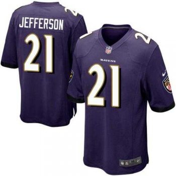 Youth Nike Baltimore Ravens #21 Tony Jefferson Purple Team Color Stitched NFL New Elite Jersey