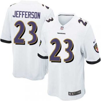 Youth Nike Baltimore Ravens #23 Tony Jefferson White Stitched NFL New Elite Jersey