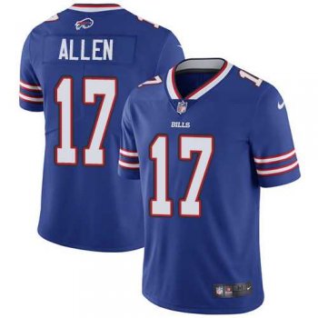 Youth Nike Buffalo Bills #17 Josh Allen Royal Blue Team Color Stitched NFL Vapor Untouchable Limited Jersey