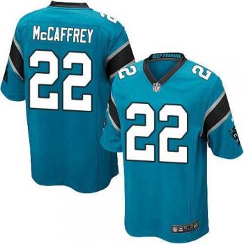 Youth Nike Carolina Panthers #22 Christian McCaffrey Blue Alternate Stitched NFL Elite Jersey