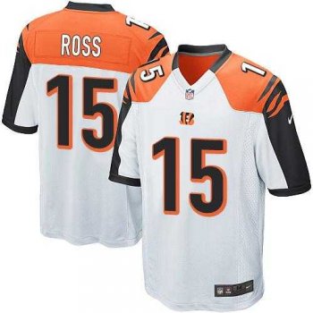 Youth Nike Cincinnati Bengals #15 John Ross White Stitched NFL Elite Jersey