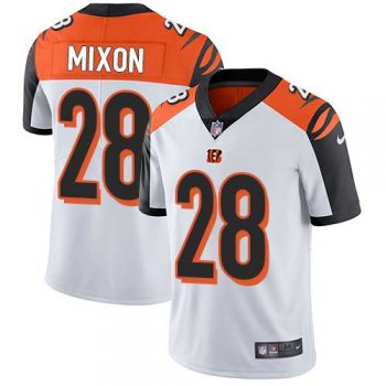 Youth Nike Cincinnati Bengals #28 Joe Mixon White Stitched NFL Vapor Untouchable Limited Jersey