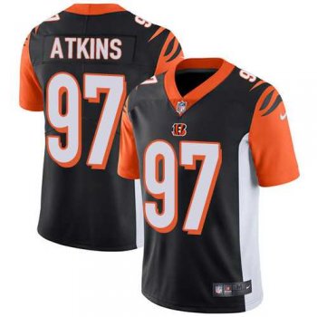 Youth Nike Cincinnati Bengals #97 Geno Atkins Black Team Color Stitched NFL Vapor Untouchable Limited Jersey