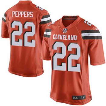 Youth Nike Cleveland Browns #22 Jabrill Peppers Orange Alternate Stitched NFL New Elite Jersey