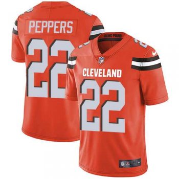 Youth Nike Cleveland Browns #22 Jabrill Peppers Orange Alternate Stitched NFL Vapor Untouchable Limited Jersey