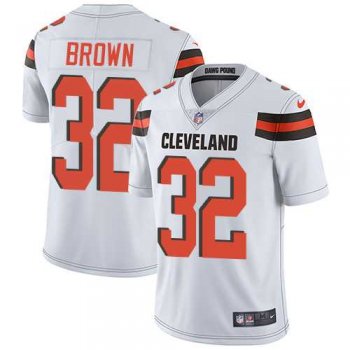 Youth Nike Cleveland Browns #32 Jim Brown White Stitched NFL Vapor Untouchable Limited Jersey