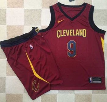 Youth Nike Cleveland Cavaliers #9 Dwyane Wade Red A Set NBA Swingman Icon Edition Jersey