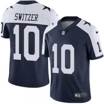 Youth Nike Dallas Cowboys #10 Ryan Switzer Elite Navy Blue Throwback Alternate NFL Jersey