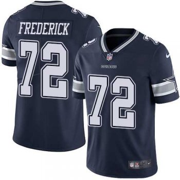 Youth Nike Dallas Cowboys #72 Travis Frederick Navy Blue Team Color Stitched NFL Vapor Untouchable Limited Jersey