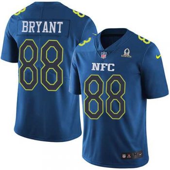 Youth Nike Dallas Cowboys #88 Dez Bryant NavyStitched NFL Limited NFC 2017 Pro Bowl Jersey