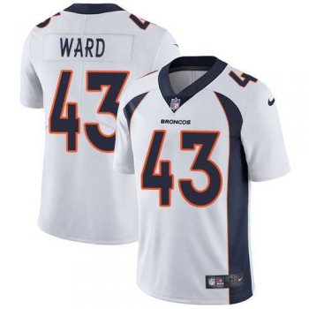 Youth Nike Denver Broncos #43 T.J. Ward White Stitched NFL Vapor Untouchable Limited Jersey