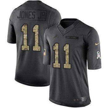 Youth Nike Detroit Lions #11 Marvin Jones Jr Anthracite Stitched NFL Limited 2016 Salute to Service Jersey