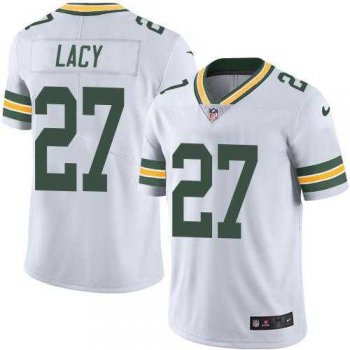 Youth Nike Green Bay Packers #27 Eddie Lacy White Stitched NFL Limited Rush Jersey