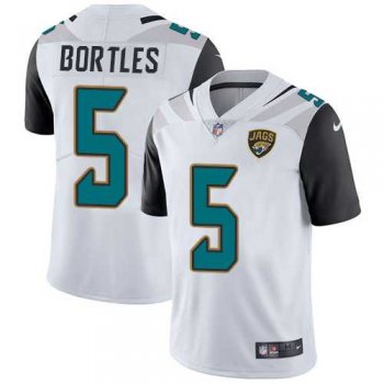 Youth Nike Jacksonville Jaguars #5 Blake Bortles White Stitched NFL Vapor Untouchable Limited Jersey