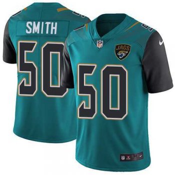 Youth Nike Jacksonville Jaguars #50 Telvin Smith Teal Green Team Color Stitched NFL Vapor Untouchable Limited Jersey