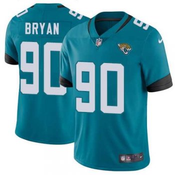 Youth Nike Jacksonville Jaguars #90 Taven Bryan Teal Green Team Color Stitched NFL Vapor Untouchable Limited Jersey