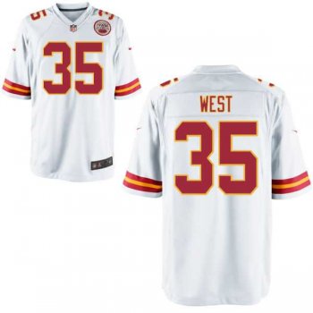 Youth Nike Kansas City Chiefs #35 Charcandrick West White Game Jersey