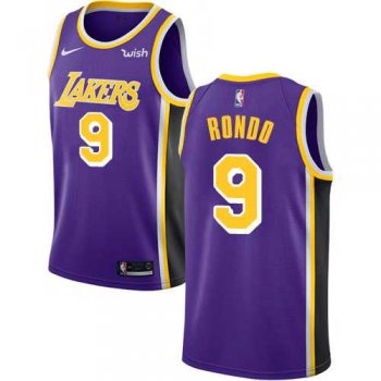 Youth Nike Los Angeles Lakers #9 Rajon Rondo Purple NBA Swingman Statement Edition Jersey