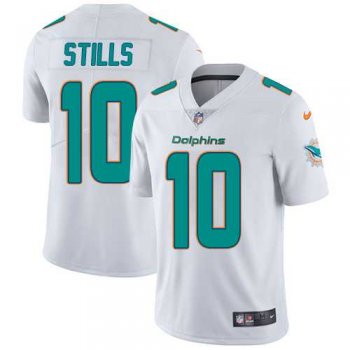 Youth Nike Miami Dolphins #10 Kenny Stills White Stitched NFL Vapor Untouchable Limited Jersey