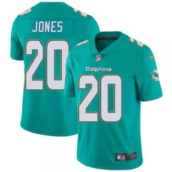 Youth Nike Miami Dolphins #20 Reshad Jones Aqua Green Team Color Stitched NFL Vapor Untouchable Limited Jersey