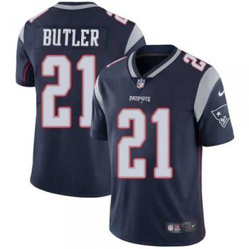 Youth Nike New England Patriots #21 Malcolm Butler Navy Blue Team Color Stitched NFL Vapor Untouchable Limited Jersey