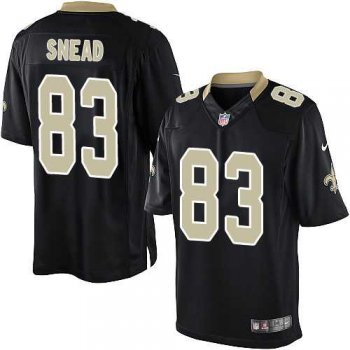 Youth Nike New Orleans Saints #83 Willie Snead Elite Black Team Color Nike NFL