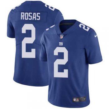 Youth Nike New York Giants #2 Aldrick Rosas Royal Blue Team Color Stitched NFL Vapor Untouchable Limited Jersey