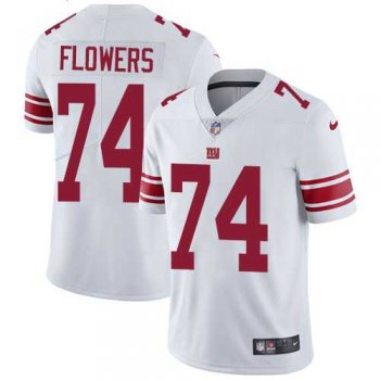 Youth Nike New York Giants #74 Ereck Flowers White Stitched NFL Vapor Untouchable Limited Jersey