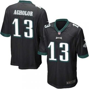 Youth Nike Philadelphia Eagles #13 Nelson Agholor Black Alternate Stitched NFL New Elite Jersey