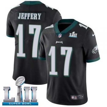 Youth Nike Philadelphia Eagles #17 Alshon Jeffery Black Alternate Super Bowl LII Stitched NFL Vapor Untouchable Limited Jersey