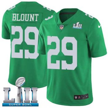 Youth Nike Philadelphia Eagles #29 LeGarrette Blount Green Super Bowl LII Stitched NFL Limited Rush Jersey