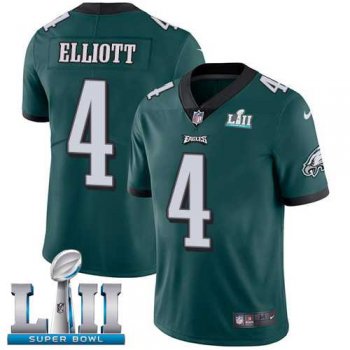 Youth Nike Philadelphia Eagles #4 Jake Elliott Midnight Green Team Color Super Bowl LII Stitched NFL Vapor Untouchable Limited Jersey