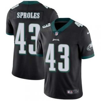 Youth Nike Philadelphia Eagles #43 Darren Sproles Black Alternate Youth Stitched NFL Vapor Untouchable Limited Jersey