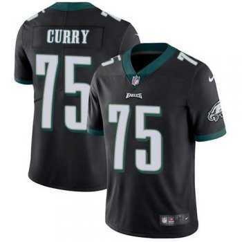 Youth Nike Philadelphia Eagles #75 Vinny Curry Black Alternate Stitched NFL Vapor Untouchable Limited Jersey