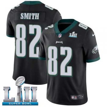 Youth Nike Philadelphia Eagles #82 Torrey Smith Black Alternate Super Bowl LII NFL Vapor Untouchable Limited Jersey