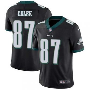 Youth Nike Philadelphia Eagles #87 Brent Celek Black Alternate Youth Stitched NFL Vapor Untouchable Limited Jersey